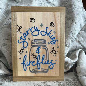 Hand Crafted "Stary Skies & Fireflies"